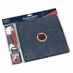 Sashiko Cushion Cover Starter Kit - Navy Blue - Sew Easy