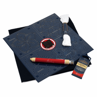 Sashiko Cushion Cover Starter Kit - Navy Blue - Sew Easy