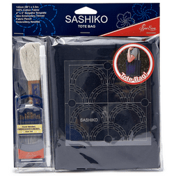 Sashiko Tote Bag Kit - Navy Blue - Sew Easy - ERS.014