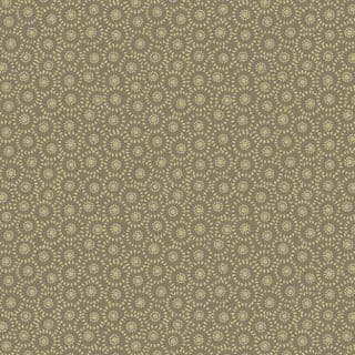 Shinrin Yoku - 8407 - Small Flower on Olive Green - Lewis & Irene A640.3 - Cotton Fabric