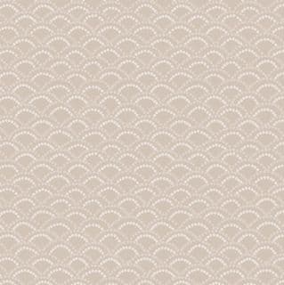 Shinrin Yoku - 8408 - Fans on Natural - Lewis & Irene A641.1 - Cotton Fabric