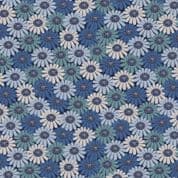 Shinrin Yoku - 8415 - Compact Floral Blue - Lewis & Irene A643.2 - Cotton Fabric