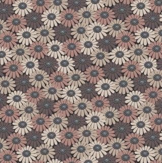 Shinrin Yoku - 8416 - Compact Floral Brown - Lewis & Irene A643.3 - Cotton Fabric