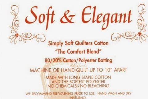 Soft & Elegant Quilt Wadding 90