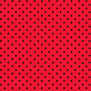 Spot by Makower UK - Black Spots on Red - 830_RX - Cotton Fabric