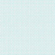 Spot by Makower UK - Cyan Spots on White - 830_WT - Cotton Fabric