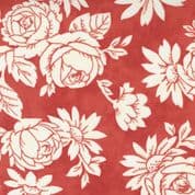 Strawberries & Rhubarb - 7727 - Fig Tree - Peonies on Red - Moda 20401.11 - Cotton Fabric