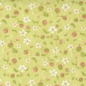 Strawberries & Rhubarb - 7730 - Fig Tree - Strawberries Green - Moda 20402.15 - Cotton Fabric