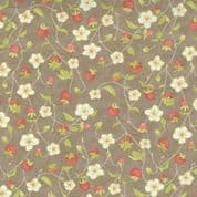 Strawberries & Rhubarb - 7731 - Fig Tree - Strawberries Taupe - Moda 20402.17 - Cotton Fabric