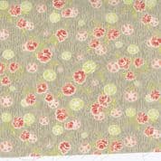 Strawberries & Rhubarb - 7735 - Fig Tree - Small Floral on Taupe - Moda 20403.16 - Cotton Fabric
