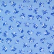 Summer Breeze - 8077 - Small Blue Floral on Sky Blue - Moda 33613.16 - Cotton Fabric