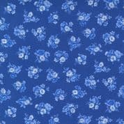 Summer Breeze - 8079 - Blue Floral on Royal Blue - Moda 33613.18 - Cotton Fabric