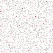 The Dreamer - 7631 - Lewis & Irene A516.1 - Contemplation on Cream Cotton Fabric