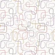 The Dreamer - 7640 - Lewis & Irene A519.1 - Swirly Strings on Cream Cotton Fabric