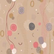 The Dreamer - 7644 - Lewis & Irene A520.2 - Dreamer on Light Caramel Cotton Fabric