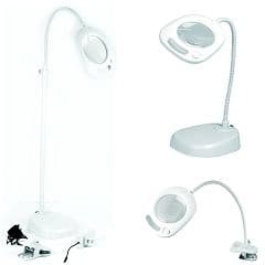 Three-in-One Daylight LED Magnifying Lamp