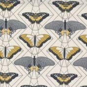 Through the Woods - 8005 - Night Moths on Ivory - Moda Fabrics 43114-16 - Cotton Fabric