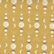 Through the Woods - 8011 - Moons on Golden Yellow - Moda Fabrics 43116-13 - Cotton Fabric