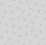 Tiny Tonals - Cats - Grey on Grey - Lewis & Irene TT6.3 - Cotton Fabric