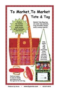 To Market to Market, Tote & Tag - Bag Sewing Pattern - byAnnie.com - PBA189
