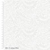 W108141 - William Morris - Larkspur White Tone on Tone - 108" Extra Wide Backing Cotton Fabric
