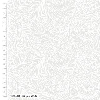 W108141 - William Morris - Larkspur White Tone on Tone - 108