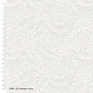 W108142 - William Morris - Larkspur Ivory Tone on Tone - 108