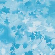 W108613 - Light Blue Tonal Ivy Leaf - 108" Extra Wide Backing Cotton Fabric