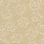 W108827 - White Dotted Daffodil on Teastain - 108" Extra Wide Backing Cotton Fabric
