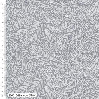W108935 - William Morris - Larkspur Silver Tone on Tone - 108