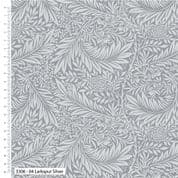 W108935 - William Morris - Larkspur Silver Tone on Tone - 108" Extra Wide Backing Cotton Fabric