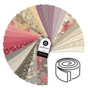 Wildflower Cottage Strip Roll by Renee Nanneman for Andover/Makower UK