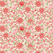 Wilmington Print Sentiments - 8731 - Packed Floral on Cream - 98723-133 - Cotton Fabric