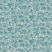 Wilmington Print Sentiments - 8738 - Tonal Flowers on Blue - 98725-144 - Cotton Fabric