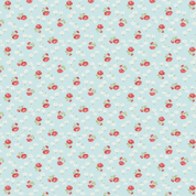 Wilmington Print Sentiments - 8740 - Flowers on Light Blue - 98726-413 - Cotton Fabric