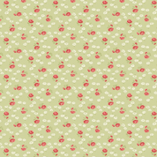 Wilmington Print Sentiments - 8741 - Flowers on Light Green - 98726-713 - Cotton Fabric