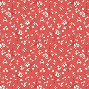Wilmington Print Sentiments - 8742 - Red Floral Rings - 98727-331 - Cotton Fabric