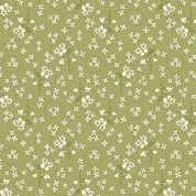 Wilmington Print Sentiments - 8744 - Green Floral Rings - 98727-771 - Cotton Fabric