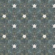 Winter Bluebell Woods Flannel - 8606 - Winter Floral Dark Charcoal - F45.3 - Brushed Cotton Fabric
