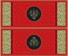 Yuletide - 8590 - table runner panel - Makower C96 - Cotton Fabric