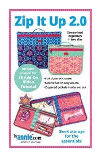 Zip It Up 2.0 - Bag Sewing Pattern - byAnnie.com - PBA252-2