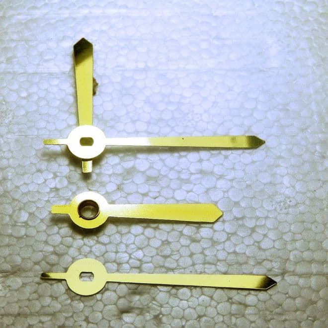 52mm Tapered baton brass euroshaft clock hands HQ 52 TB2