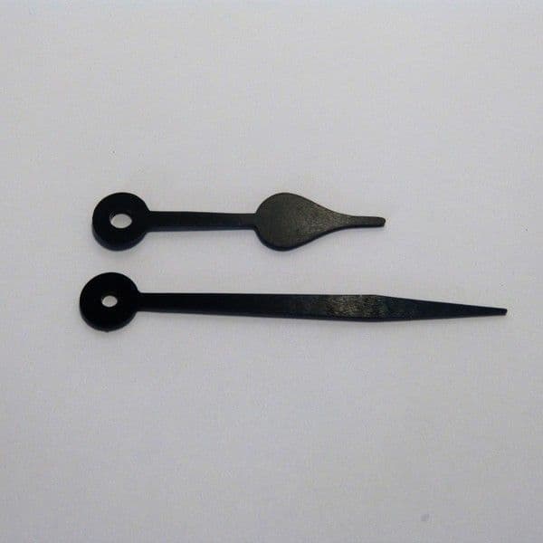 80mm Black spade clock hands