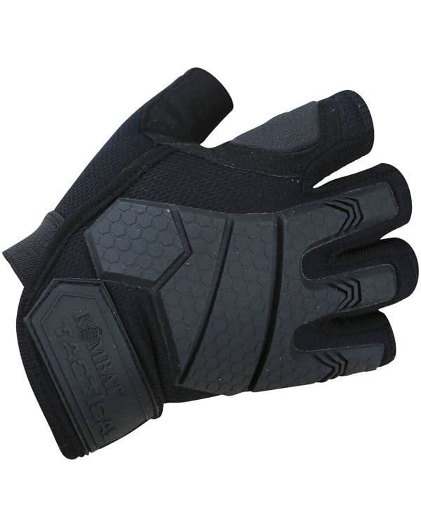 Alpha Fingerless Tactical Gloves Black