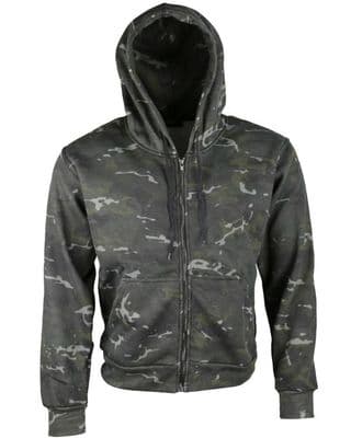 British Terrain Pattern Black Hoodie