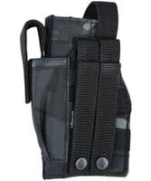 British Terrain Pattern Black Molle Gun Holster With Mag Pouch