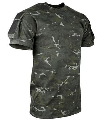 British Terrain Pattern Black - Tactical T Shirt