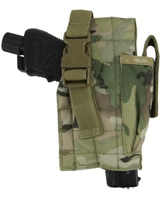 British Terrain Pattern Molle Gun Holster With Mag Pouch