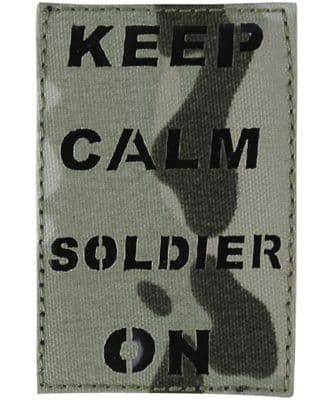 Btp Lazer Cut Keep Calm And Soldier On Patch