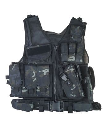 Cross Draw Tactical Vest BTP Black
